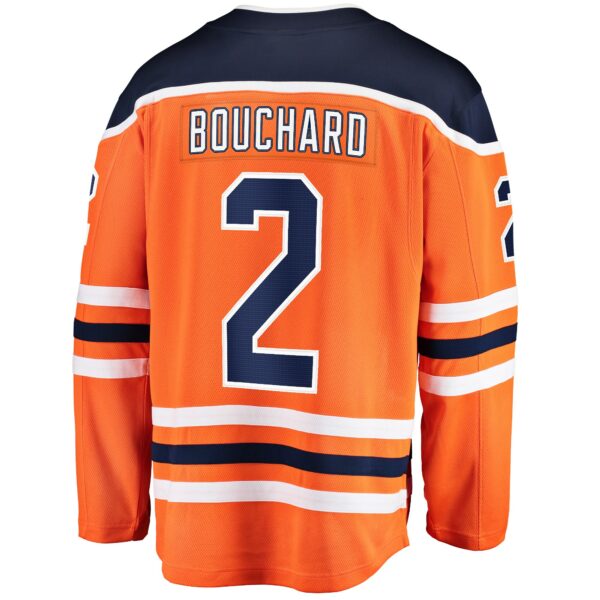 Men’s Edmonton Oilers Evan Bouchard Fanatics Branded Orange Home Breakaway Jersey