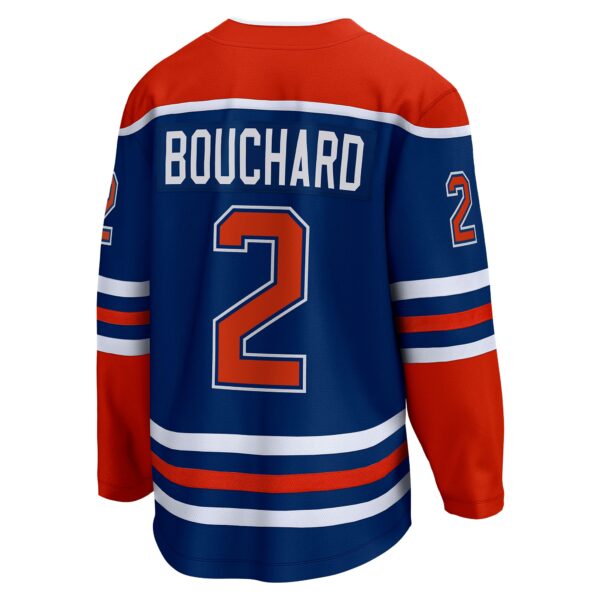 Men’s Edmonton Oilers Evan Bouchard Fanatics Branded Royal Home Breakaway Player Jersey