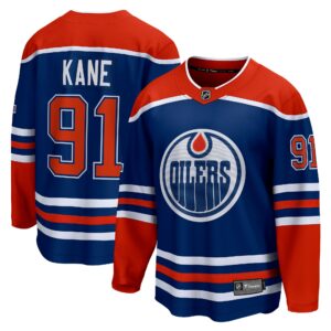 Men's Edmonton Oilers Evander Kane Fanatics Branded Royal Home Breakaway Player Jersey