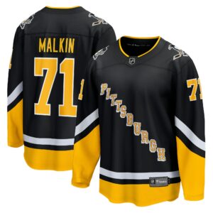 Men's Pittsburgh Penguins Evgeni Malkin Fanatics Branded Black Alternate Premier Breakaway Player Jersey