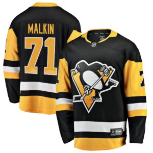 Men's Pittsburgh Penguins Evgeni Malkin Fanatics Branded Black Breakaway Player Jersey