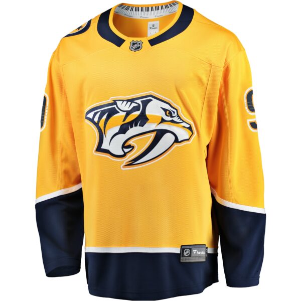 Men’s Nashville Predators Filip Forsberg Fanatics Branded Gold Home Breakaway Jersey