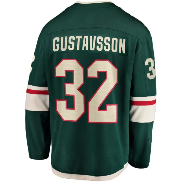 Men’s Minnesota Wild Filip Gustavsson Fanatics Branded Green Home Breakaway Player Jersey