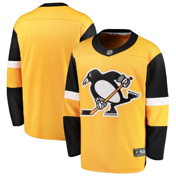 Men’s Pittsburgh Penguins Fanatics Branded Gold Alternate Breakaway Jersey