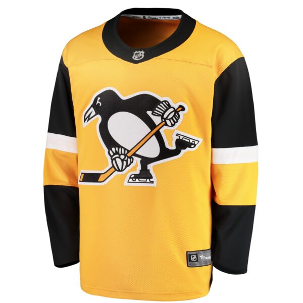 Men’s Pittsburgh Penguins Fanatics Branded Gold Alternate Breakaway Jersey