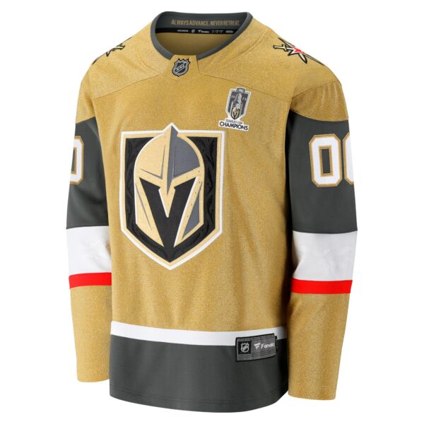 Men’s Vegas Golden Knights  Fanatics Branded Gold 2023 Stanley Cup Champions Home Breakaway Custom Jersey