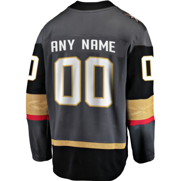 Men’s Vegas Golden Knights Fanatics Branded Gray Alternate Breakaway Custom Jersey