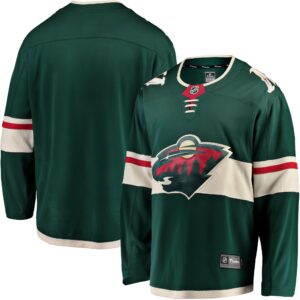 Men's Minnesota Wild Fanatics Branded Green Breakaway Home Jersey