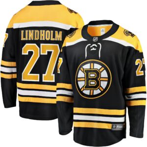 Men's Boston Bruins Hampus Lindholm Fanatics Branded Black Home Breakaway Player Jersey