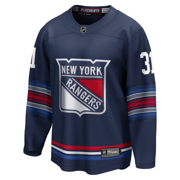 Men’s New York Rangers Igor Shesterkin Fanatics Branded Navy Alternate Premier Breakaway Player Jersey