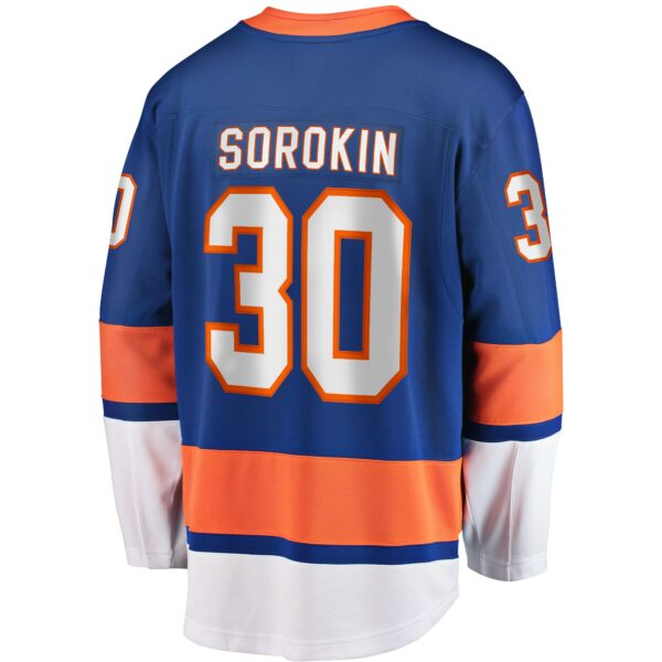 Men’s New York Islanders Ilya Sorokin Fanatics Branded Royal Home Breakaway Player Jersey