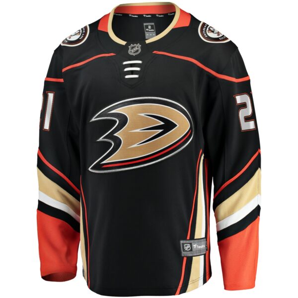 Men’s Anaheim Ducks Isac Lundestrom Fanatics Branded Black Home Breakaway Jersey