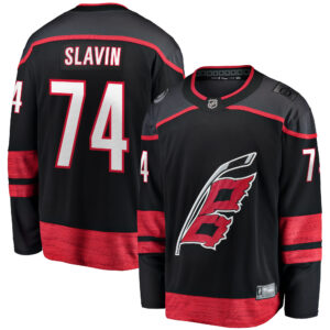 Men's Carolina Hurricanes Jaccob Slavin Fanatics Branded Black Home Breakaway Player Jersey