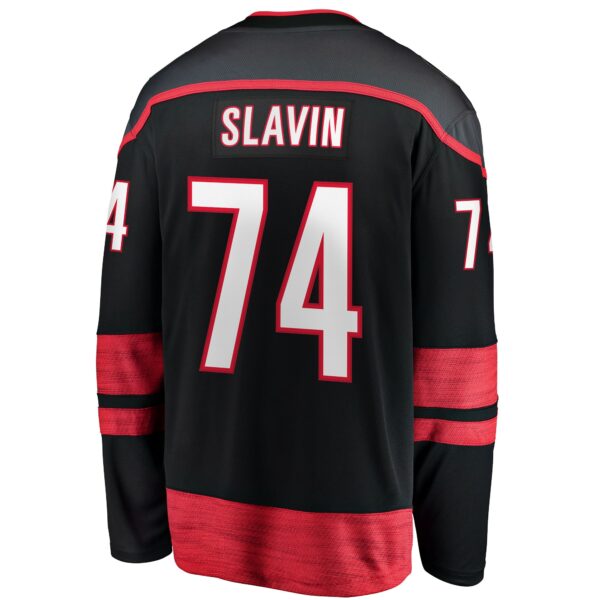 Men’s Carolina Hurricanes Jaccob Slavin Fanatics Branded Black Home Breakaway Player Jersey