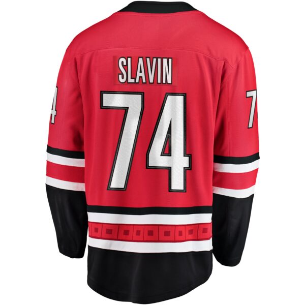 Men’s Carolina Hurricanes Jaccob Slavin Fanatics Branded Red Alternate Breakaway Player Jersey