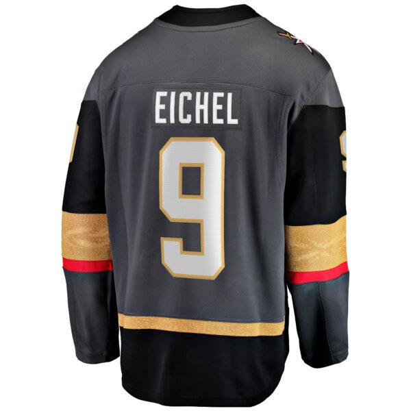 Men’s Vegas Golden Knights Jack Eichel Fanatics Branded Black 2023 Stanley Cup Champions Alternate Breakaway Player Jersey