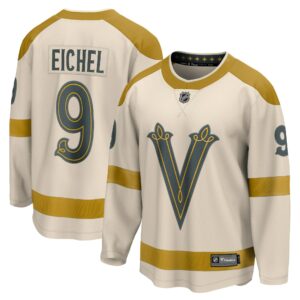 Men's Vegas Golden Knights Jack Eichel Fanatics Branded Cream 2024 NHL Winter Classic Breakaway Player Jersey