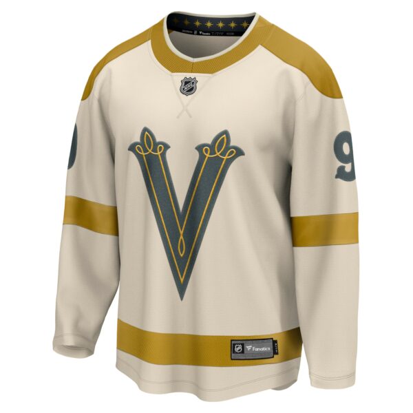 Men’s Vegas Golden Knights Jack Eichel Fanatics Branded Cream 2024 NHL Winter Classic Breakaway Player Jersey