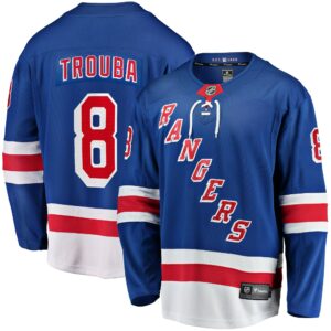 Men's New York Rangers Jacob Trouba Fanatics Branded Blue Home Breakaway Jersey