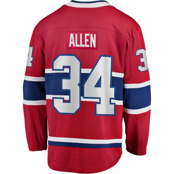 Men’s Montreal Canadiens Jake Allen Fanatics Branded Red Breakaway Player Jersey