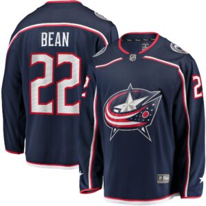 Men's Columbus Blue Jackets Jake Bean Fanatics Branded Navy Home Breakaway Player Jersey