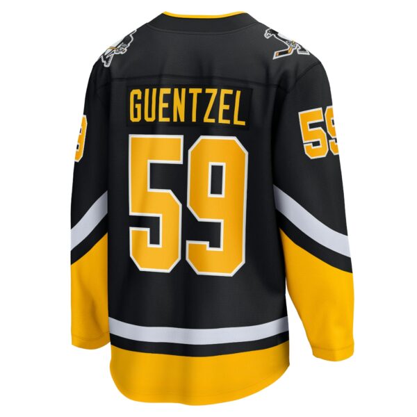 Men’s Pittsburgh Penguins Jake Guentzel Fanatics Branded Black Alternate Premier Breakaway Player Jersey