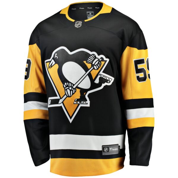 Men’s Pittsburgh Penguins Jake Guentzel Fanatics Branded Black Home Premier Breakaway Player Jersey