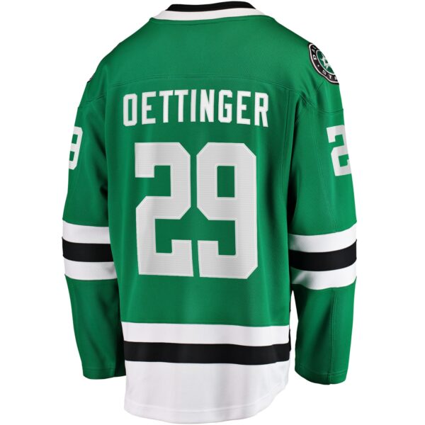 Men’s Dallas Stars Jake Oettinger Fanatics Branded Kelly Green Home Breakaway Player Jersey