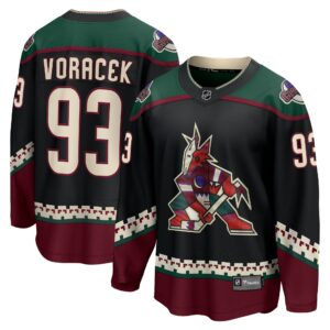 Men's Arizona Coyotes Jakub Voracek Fanatics Branded Black Home Breakaway Jersey