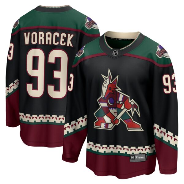 Men’s Arizona Coyotes Jakub Voracek Fanatics Branded Black Home Breakaway Jersey