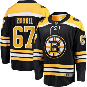 Men's Boston Bruins Jakub Zboril Fanatics Branded Black Home Breakaway Player Jersey