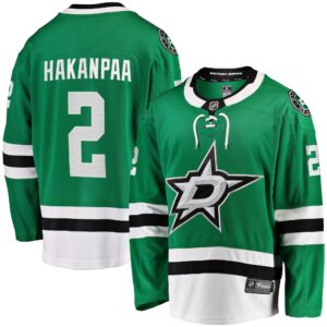 Men's Dallas Stars Jani Hakanpaa Fanatics Branded Kelly Green Home Breakaway Player Jersey