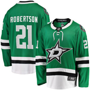 Men's Dallas Stars Jason Robertson Fanatics Branded Kelly Green Home Breakaway Replica Jersey