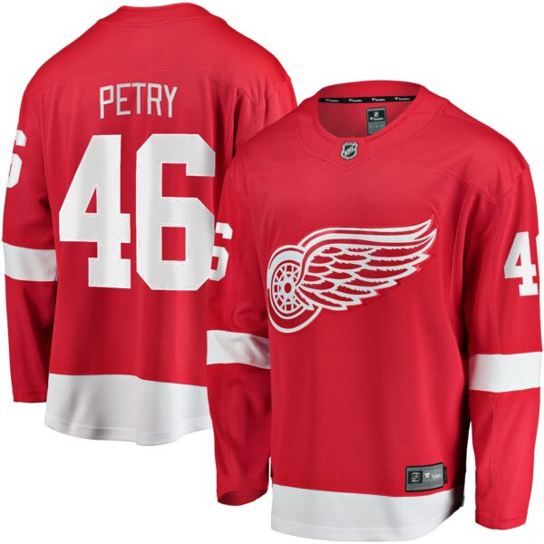 Men’s Detroit Red Wings Jeff Petry Fanatics Branded Red Home Breakaway Jersey