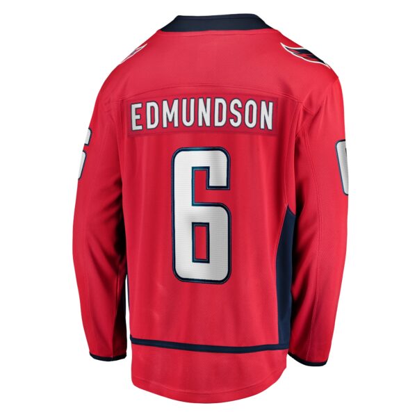 Men’s Washington Capitals Joel Edmundson Fanatics Branded Red Home Breakaway Jersey