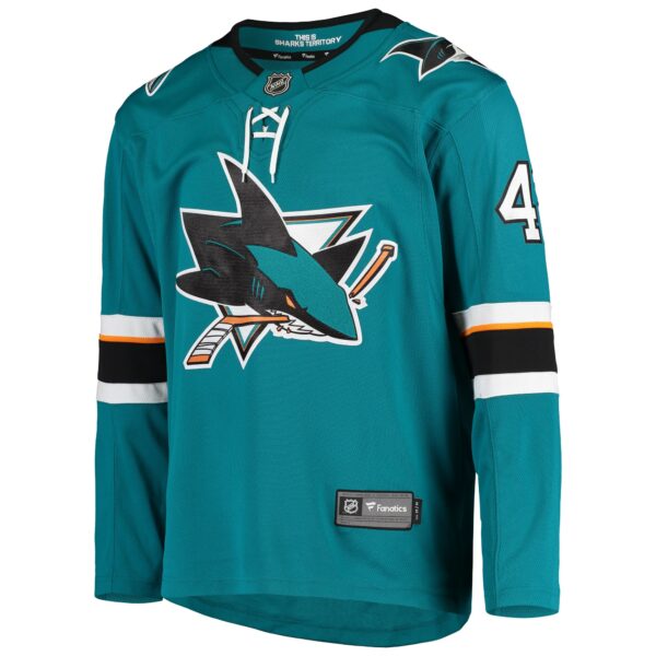 Men’s San Jose Sharks Joel Ward Fanatics Branded Teal Breakaway Home Player Jersey