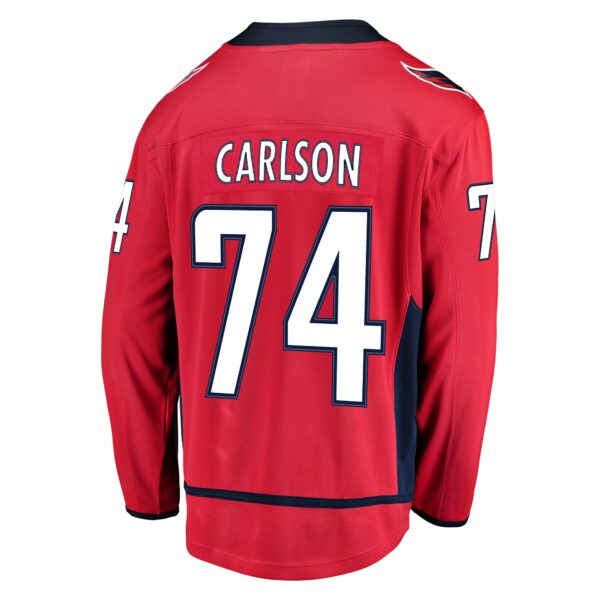 Men’s Washington Capitals John Carlson Fanatics Branded Red Home Breakaway Player Jersey