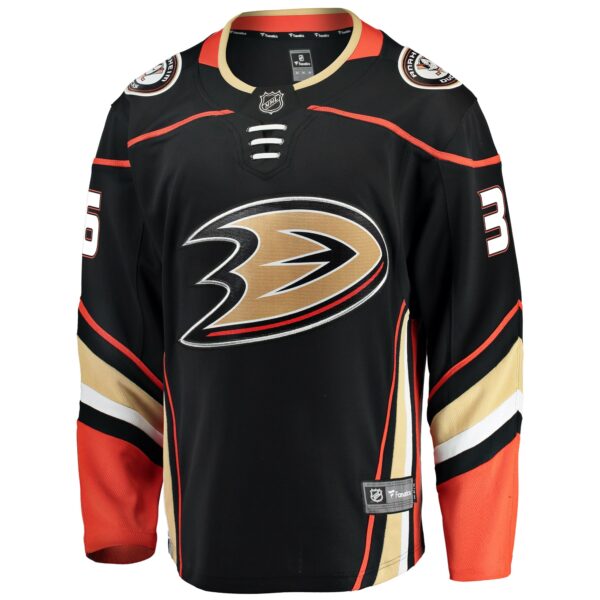 Men’s Anaheim Ducks John Gibson Fanatics Branded Black Breakaway Player Jersey