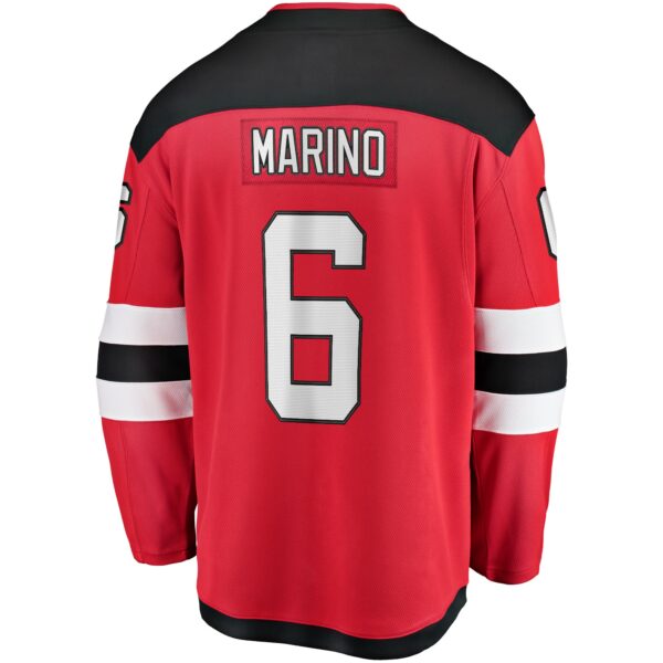 Men’s New Jersey Devils John Marino Fanatics Branded Red Home Breakaway Player Jersey