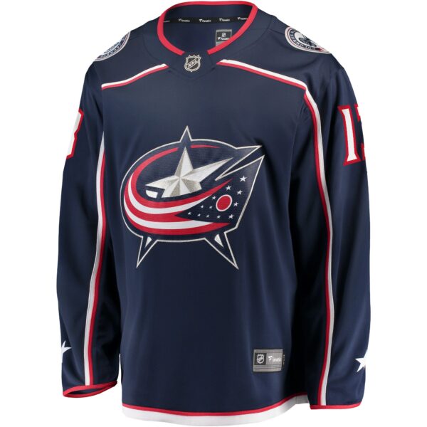 Men’s Columbus Blue Jackets Johnny Gaudreau Fanatics Branded Navy Breakaway Player Jersey