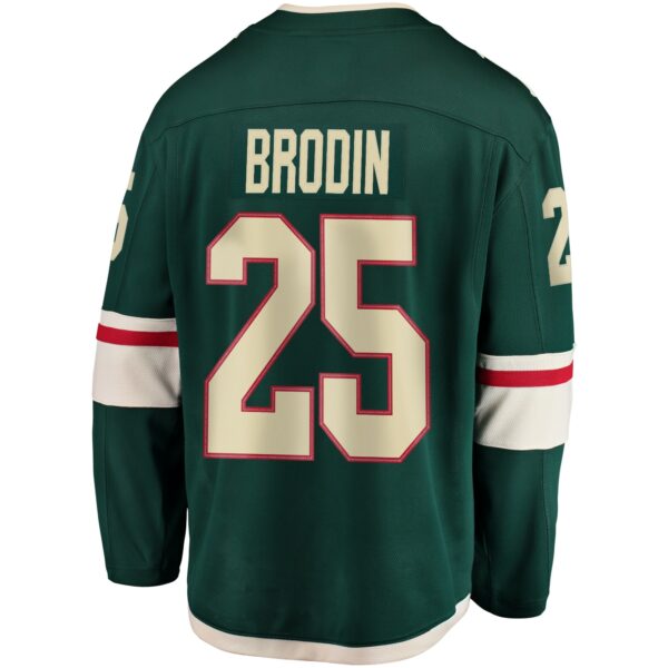 Men’s Minnesota Wild Jonas Brodin Fanatics Branded Green Breakaway Jersey