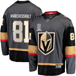 Men's Vegas Golden Knights Jonathan Marchessault Fanatics Branded Black 2023 Stanley Cup Champions Alternate Breakaway Player Jersey