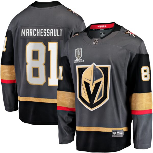 Men’s Vegas Golden Knights Jonathan Marchessault Fanatics Branded Black 2023 Stanley Cup Champions Alternate Breakaway Player Jersey