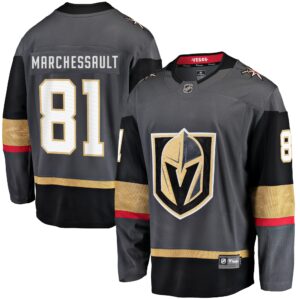 Men's Vegas Golden Knights Jonathan Marchessault Fanatics Branded Gray Alternate Breakaway Player Jersey