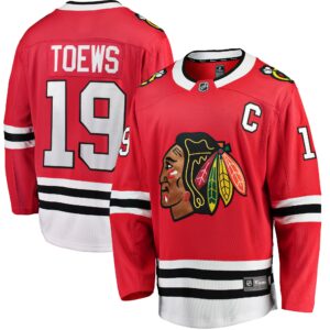 Men's Chicago Blackhawks Jonathan Toews Fanatics Branded Red Breakaway Player Jersey