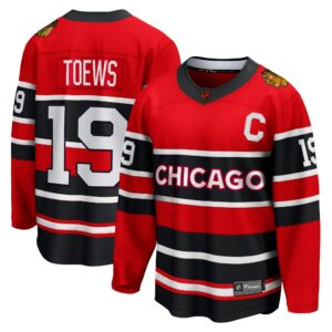 Men's Chicago Blackhawks Jonathan Toews Fanatics Branded Red Special Edition 2.0 Breakaway Player Jersey