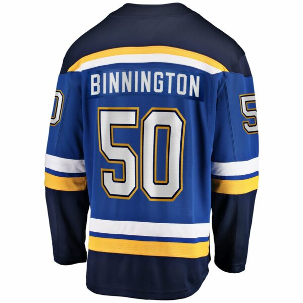 Men’s St. Louis Blues Jordan Binnington Fanatics Branded Royal Home Premier Breakaway Player Jersey