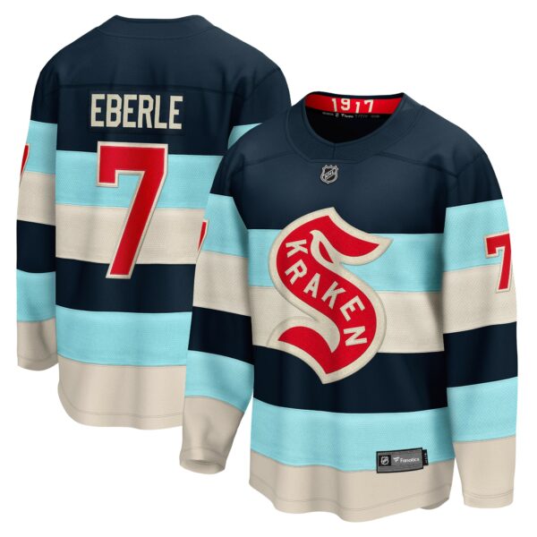 Men’s Seattle Kraken Jordan Eberle Fanatics Branded Deep Sea Blue 2024 NHL Winter Classic Breakaway Player Jersey