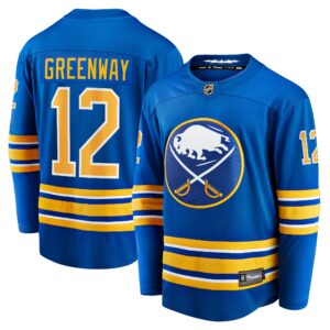 Men's Buffalo Sabres Jordan Greenway Fanatics Branded Royal Home Breakaway Jersey