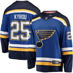 Men's St. Louis Blues Jordan Kyrou Fanatics Branded Blue Home Team Breakaway Player Jersey